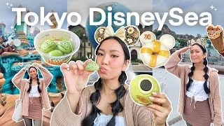 A full day at Tokyo DisneySea! 🪸 Trying every Food & Ride at DisneySea vlog!