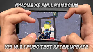 iPhone XS PUBG Mobile Full Handcam Gameplay in iOS 16.5.1 🔥 | PUBG BGMI TEST After Update 😍