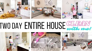 NEW *TWO DAY* ENTIRE HOUSE CLEAN WITH ME // CLEANING MOTIVATION // Jessica Tull cleaning