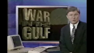 CNN Headline News Gulf War Begins January 16, 1991