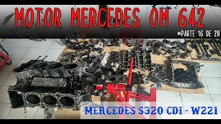 Colocamos piñón de cigüeñal nuevo y bomba de aceite Motor OM642 Mercedes 320CDI V6. PARTE 16.