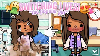 I Switched Lives With *THE POPULAR GIRL!* 💖👧🏽 || *with voice 🔊* || Toca Boca Roleplay