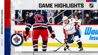 Capitals @ Jets 12/17/21 | NHL Highlights