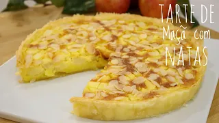 Receita de Tarte de Maçã com Natas | Fácil e Irresistível!