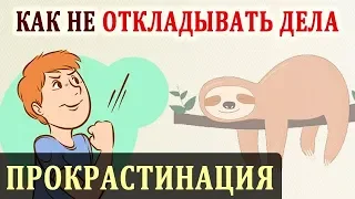 Прокрастинация. Как Бороться с Прокрастинацией и Не Откладывать Дела На Потом