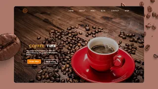 How To Create Coffee Website Using HTML & CSS | Coffee Website | Tutorial - 1