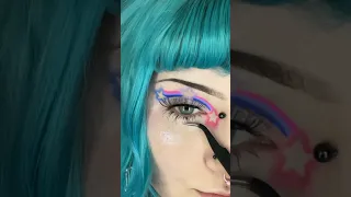 Bi pride makeup 💞💜💙🏳️‍🌈