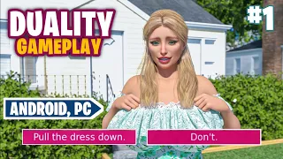 DUALITY 1.2b Walkthrough #1 | Android, PC Download Links | Adult Game