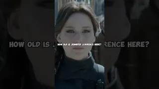 How Old Was JENNIFER LAWRENCE in HUNGER GAMES MOCKING JAY? #shorts #jenniferlawrence #hungergames