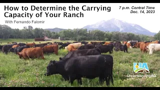 "How to determine the Carrying Capacity of Your Ranch" with Fernando Falomir 12/14/23