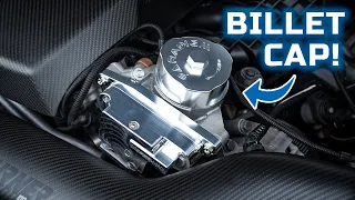 Installing a New Mod For The BMW M2 - Paradigm Engineering Billet Oil Filter Cap!