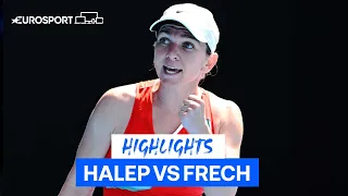 'Nervous' Simona Halep charges into the second round in Melbourne | Eurosport Tennis