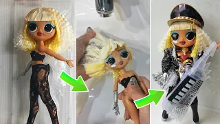 LOL OMG Remix Doll Fame Queen Hair Transformation #shorts