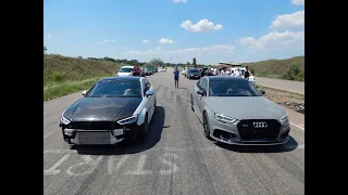 Батл BMW M5 F10 vs AUDI RS 3 St 2 + vs AUDI RS 3 440 vs Audi TT RS сток...