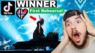 First Rehearsal: Gåte - Ulveham - Norway 🇳🇴 Eurovision 2024 (REACTION)