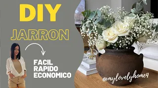 DIY JARRONES efecto VINTAGE/RUSTICOS (Fácil y económico)🏺 | Pintura + Bicarbonato | MYLOVELYHOME4