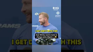 Sean McVay is all in on diaper changing 😂 #shorts