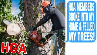 HOA Broke Into My Home With Bolt Cutters & Destroyed My Tree! I Sued Them For $285,000!