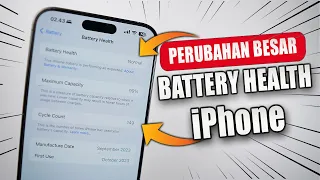 AKHIRNYA Apple Nambahin Fitur ini di Battery health iPhone iOS 17.4