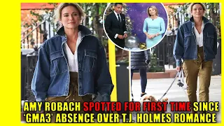 Amy Robach spotted for first time since ‘GMA3’ absence over T.J. Holmes romance