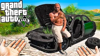 Gta 5: нашли разбитую машину ДЖОНСОНА в лесу! Угнали заброшенный ваз 2110