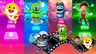 Tiles hop - Battle Gummy Bear vs Baby Shark vs Crazy Frog Vs Paw Patrol