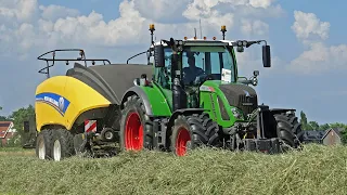 Pressing Bales | Fendt 724 + New Holland BigBaler | BMWW | 2022