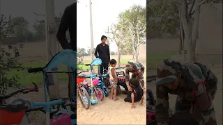 Garib Bhai Behen or Cycle wala emotional video #viral #shorts #army #emotional
