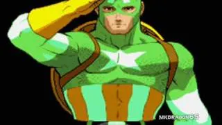 Marvel Super Heroes Vs Street Fighter OST, T18 -  Theme Of Captain America