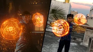 WE RECREATED DR STRANGE MOVIE SCENE !! || DR STRANGE VFX ||