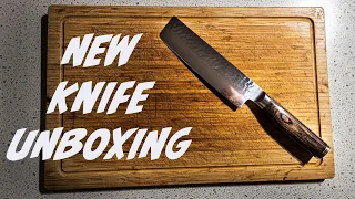 UNBOXING THE SHUN PREMIER NAKIRI 6.5 inch knife    (This is nice!)