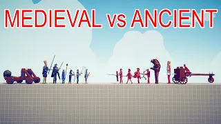 ANCIENT Team vs MEDIEVAL Team - Totally Accurate Battle Simulator TABS