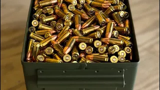 How many 9mm rounds can fit in a 50cal ammo box?