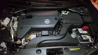 2013-2018 Nissan Altima - How To Check Oil Dipstick - Oil Level - QR25DE 2.5L I4 Engine