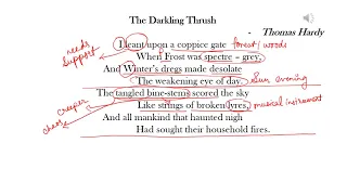 The Darkling Thrush by Thomas Hardy Explained