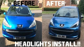How to install new headlights!!