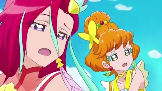 Tropical-Rouge! Precure - Asuka Takizawa & Minori Ichinose's stomachs growl