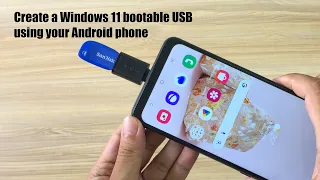 создайте USB-накопитель Windows 11 с помощью телефона