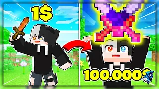 Minecraft nhưng Kiếm 1$ Vs Kiếm 100.000$? Siro Phá Hủy The End Chỉ Bằng 1 Thanh Kiếm