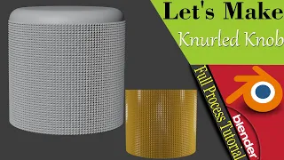 𝐓𝐮𝐭𝐨𝐫𝐢𝐚𝐥 : How To Create Knurled Knob Model In 𝐁𝐥𝐞𝐧𝐝𝐞𝐫 ► 𝐑𝐞𝐚𝐥-𝐓𝐢𝐦𝐞 Modeling Workflow .