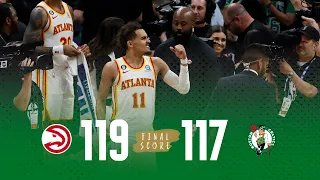 FULL GAME HIGHLIGHTS: Trae Young drains dagger three to beat Celtics in Game 5