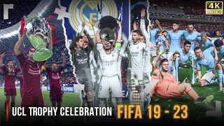 UCL Trophy Celebration | FIFA 19 - 23 | 4K 60FPS