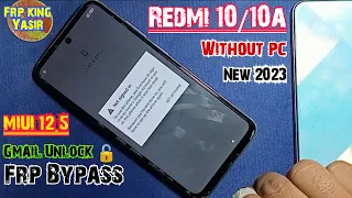 Redmi 10/10a Frp bypass | Redmi 10a/10 Google account bypass MIUI 12.5 | Frp Bypass Redmi MI 10/10a|