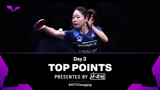 Top Points of Day 3 presented by Shuijingfang | #WTTChongqing 2024