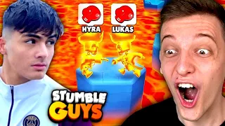 HYRA vs LUKAS in STUMBLE GUYS...😲