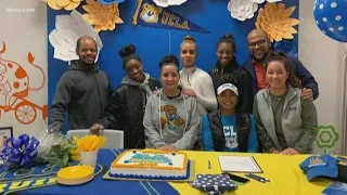 Signing Day for gymnasts at Simone Biles' gym