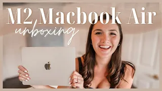 NEW Macbook Air M2 Starlight Unboxing, First Impressions & Quick Setup | M2 Macbook Air 2022