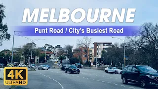 Why is Punt Road called Punt Road? - Melbourne's Busiest Road | Australia | 4K
