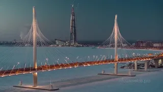 Winter Saint Petersburg Russia 6K  Shot on Zenmuse X7 Drone  Зимний Петербург