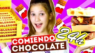 24 HORAS COMIENDO CHOCOLATE | MI NUEVA COREOGRAFIA! | Daniela Golubeva